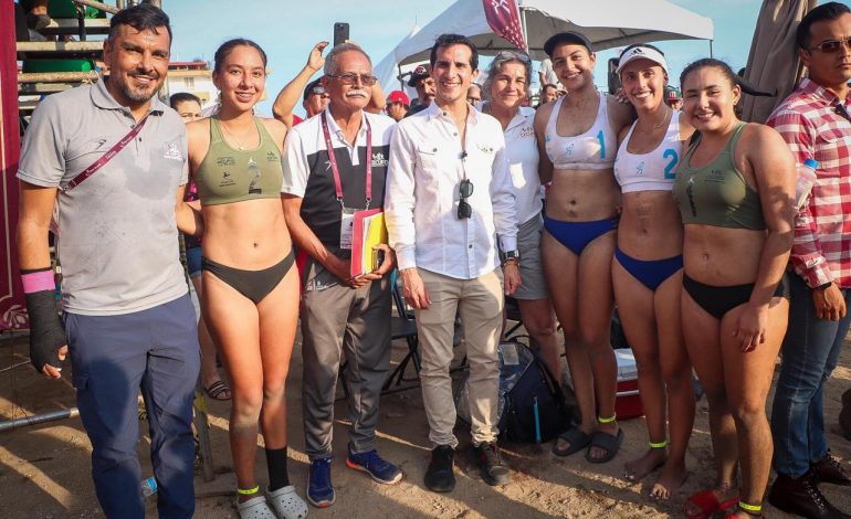 Michoacán gana oro y plata en voleibol de playa en Olimpiada Nacional