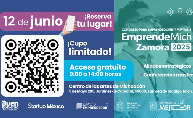¿Tienes un negocio? asiste EmprendeMich Zamora: Sedeco