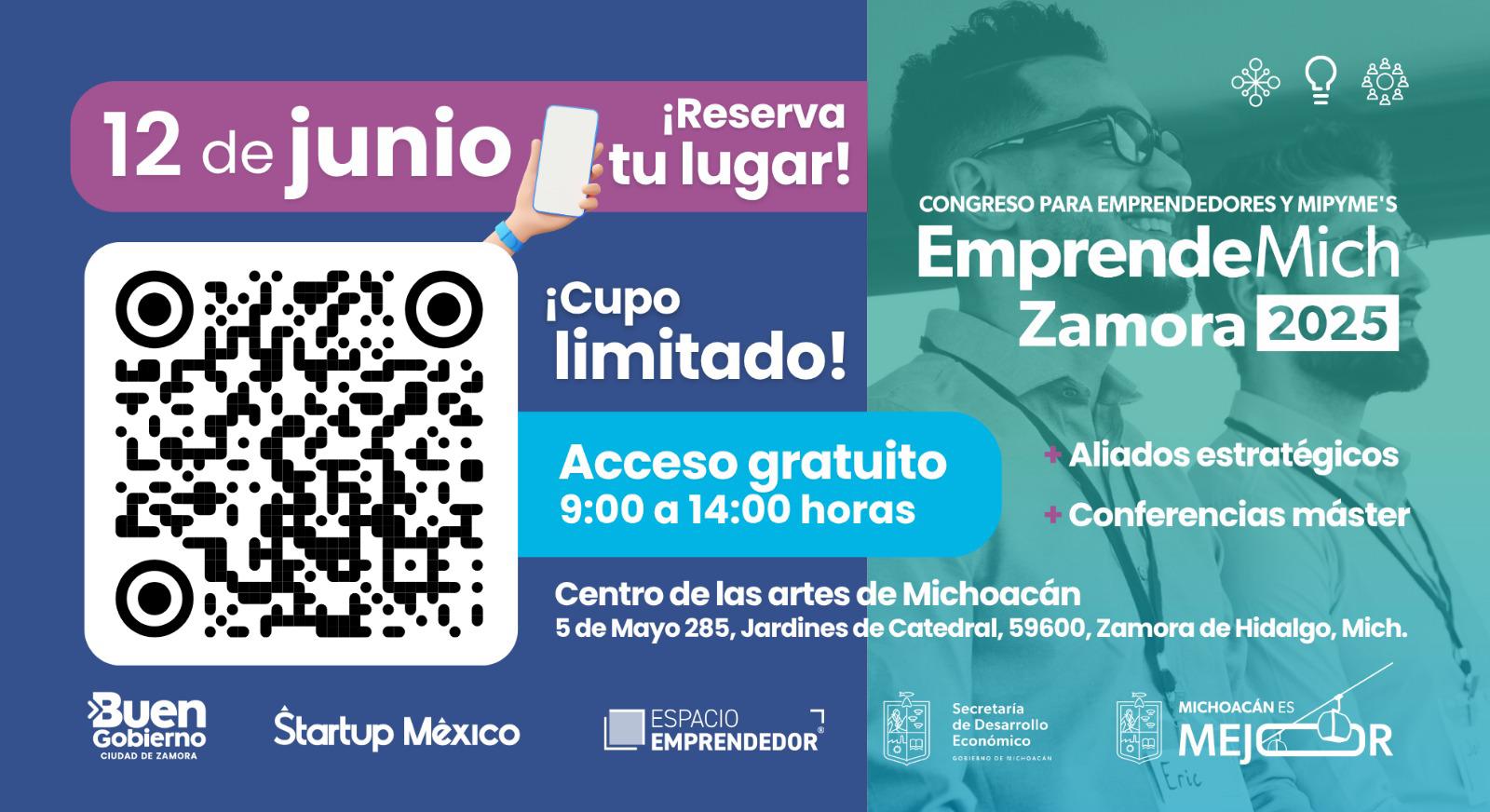 ¿Tienes un negocio? asiste EmprendeMich Zamora: Sedeco