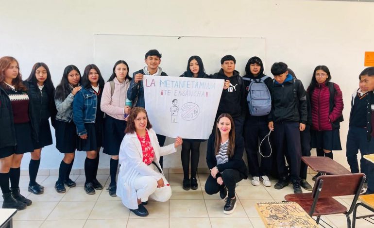 Cecytem Huecorio coincientiza estudiantes sobre hábitos saludables