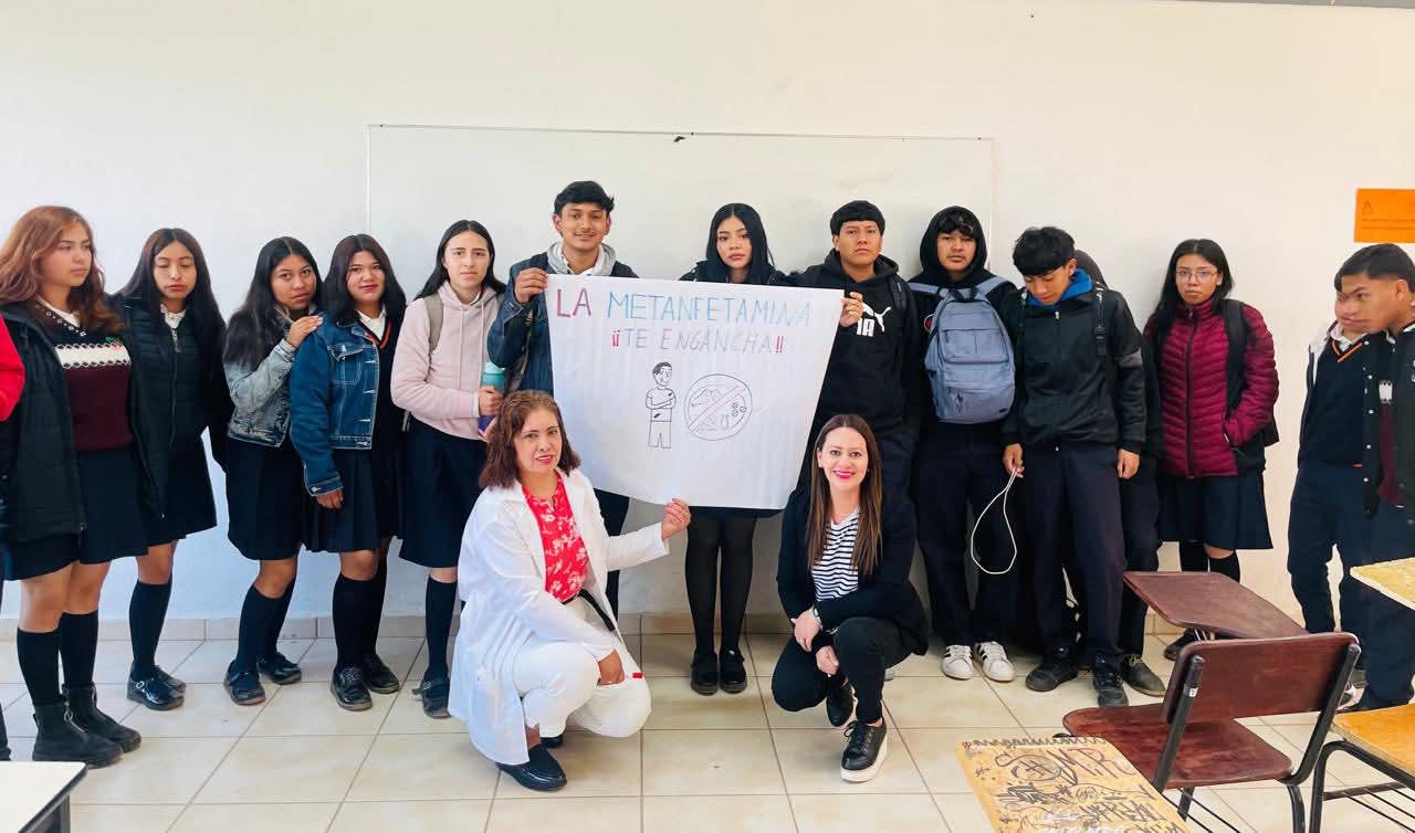 Cecytem Huecorio coincientiza estudiantes sobre hábitos saludables