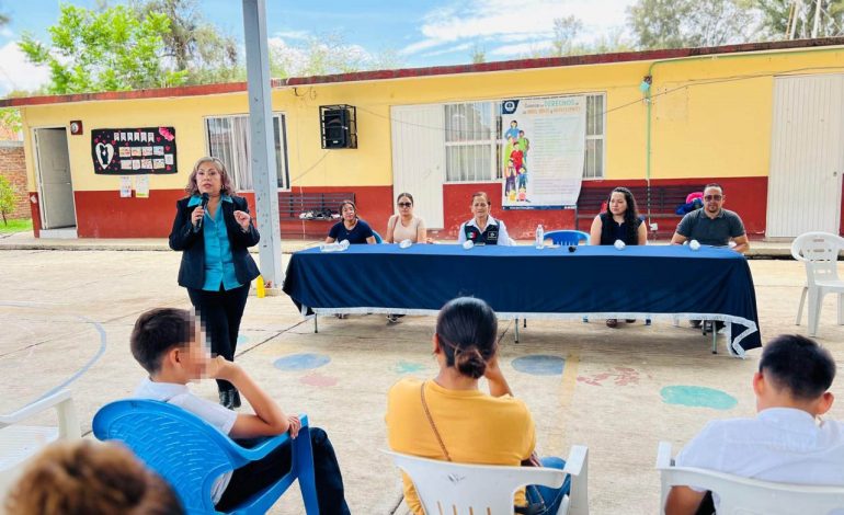 Promueve CJIM Zamora prevención de la violencia intraescolar y bullying en escuela primaria de Tangancícuaro
