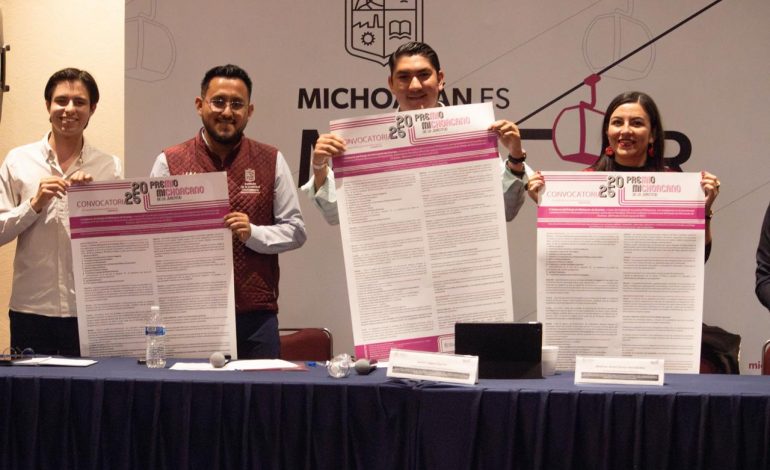 ¡Reconocimiento a tu talento! Postúlate al Premio Michoacano de la Juventud: Ijumich