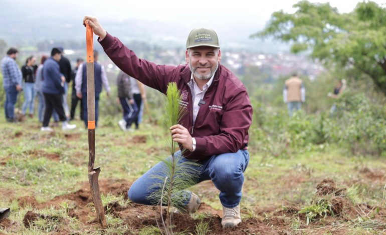 Bedolla anuncia plantación de 70 mil árboles en zona urbana de Uruapan