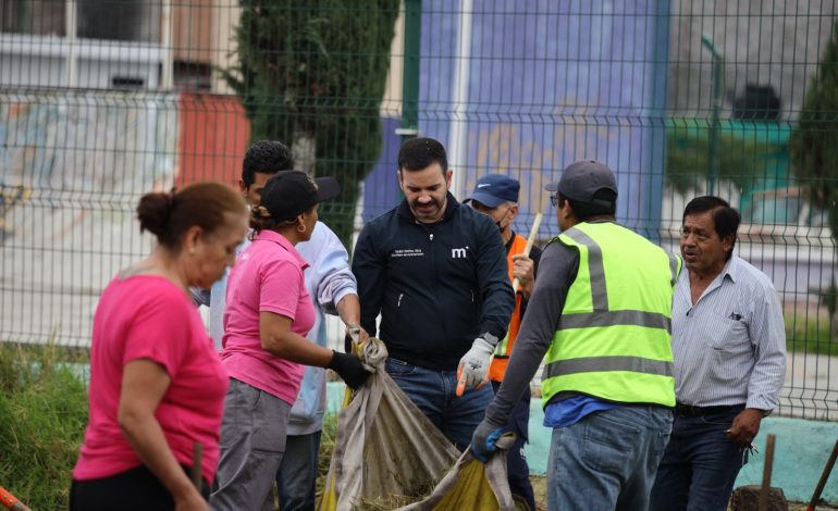 Yankel Benítez encabeza jornada de limpieza en colonia Ignacio Zaragoza