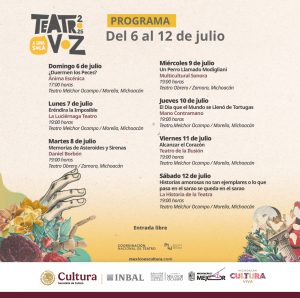 Historias únicas llegan a Michoacán con el festival “Teatro a Una Sola Voz”