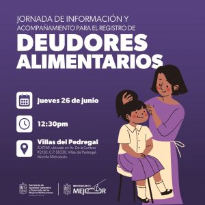 Atención Villas del Pedregal, conoce cómo registrar a un deudor alimentario: Seimujer