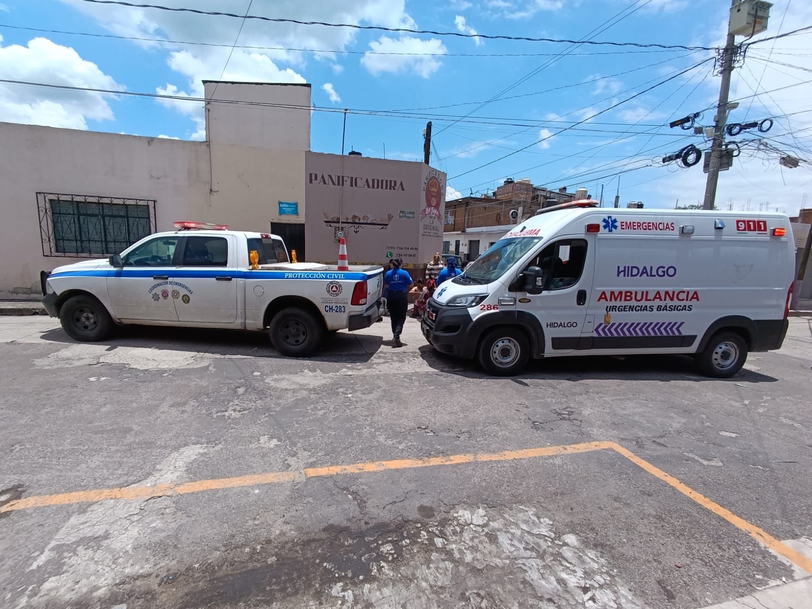 Accidente en Ciudad Hidalgo deja dos menores lesionados que viajaban abordo de una motocicleta.