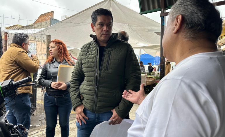 Llama Ernesto Núñez a gobierno de Morelia a dar seguimiento a obra en el Mercado Independencia