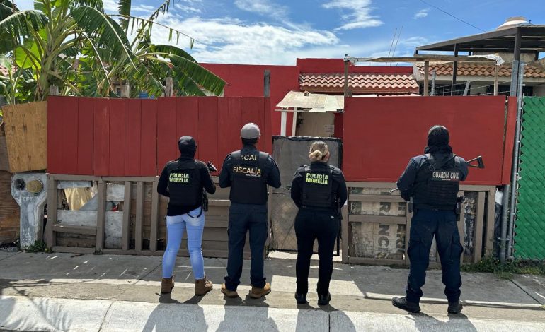 En cateos realizados en la ciudad de Morelia, asegura FGE más de dos mil dosis de sustancias ilícitas