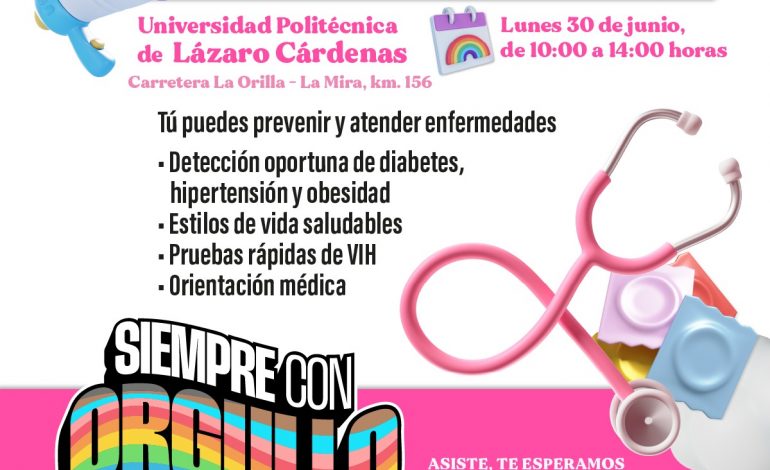 Concluye Mes del Orgullo con jornadas de salud a comunidad LGBTTTIQ+: SSM