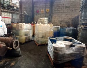 FGR DESTRUYE E INHABILITA CERCA DE CUATRO TONELADAS Y OCHO MIL LITROS DE PRECURSORES QUÍMICOS
