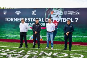 Michoacán recupera espacios públicos con torneo de fútbol: SESESP.<br>