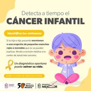 Detección temprana del cáncer infantil aumenta sobrevida a pacientes: SSM.
<br>