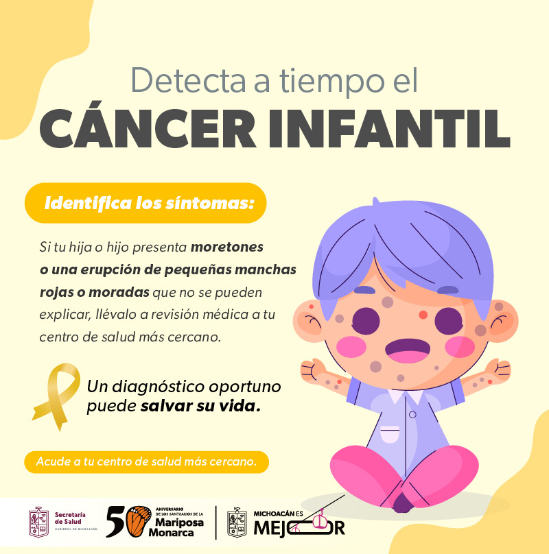 Detección temprana del cáncer infantil aumenta sobrevida a pacientes: SSM.

