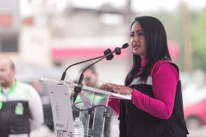 Glorieta de Villas del Pedregal conservará función de infiltración de agua: Gladyz Butanda.