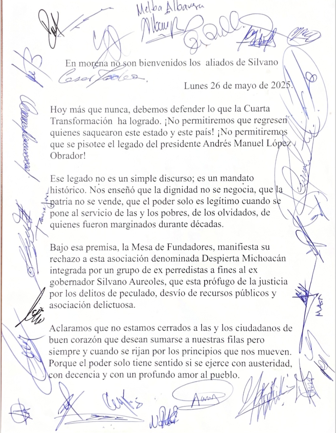 Morena no es refugio del silvanismo: fundadores rechazan a Despierta Michoacán