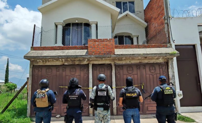 Asegurados dos hombres, 800 kg de droga y laboratorio clandestino en Morelia: SSP