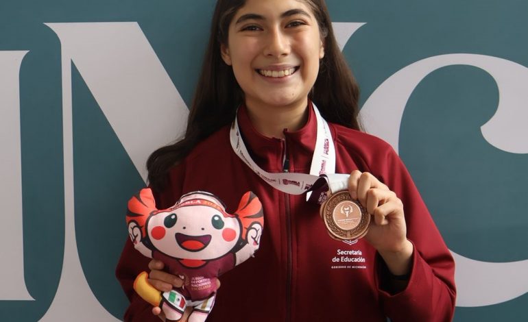 Michoacán, quinto estado con más medallas en Juegos Deportivos Escolares: Gabriela Molina