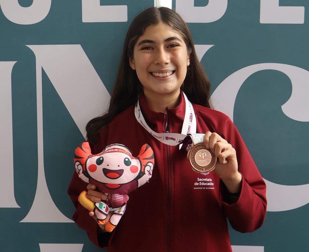 Michoacán, quinto estado con más medallas en Juegos Deportivos Escolares: Gabriela Molina
