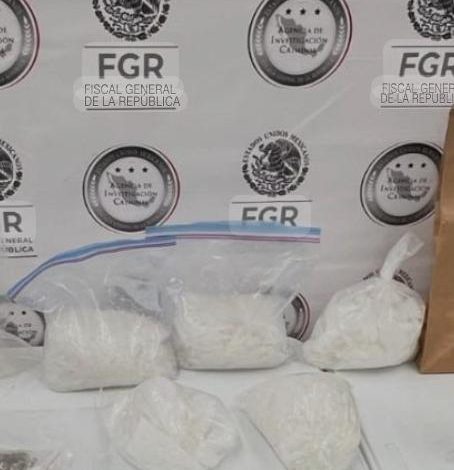 POR POSESIÓN DE METANFETAMINA, FGR OBTIENE VINCULACIÓN A PROCESO CONTRA UNA PERSONA