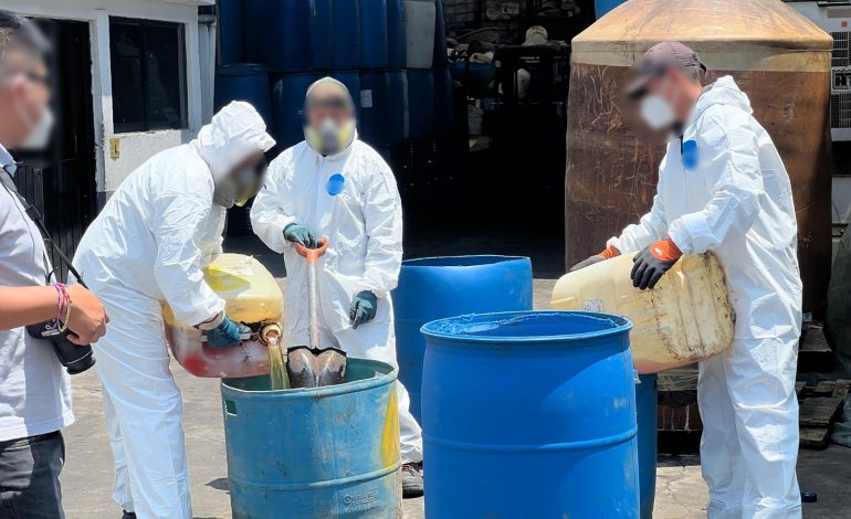 FGR INHABILITA MÁS DE SIETE TONELADAS Y 30 MIL LITROS DE PRECURSORES QUÍMICOS