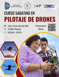 ¡Últimos días! Cierre de inscripciones para curso de drones en Tec de Morelia: Iemsysem