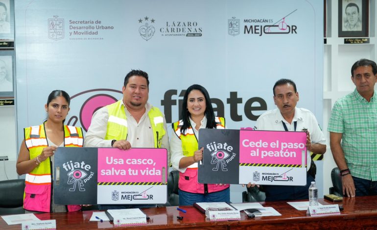 ¡Fíjate Pues!, Gladyz Butanda promueve educación vial en Lázaro Cárdenas