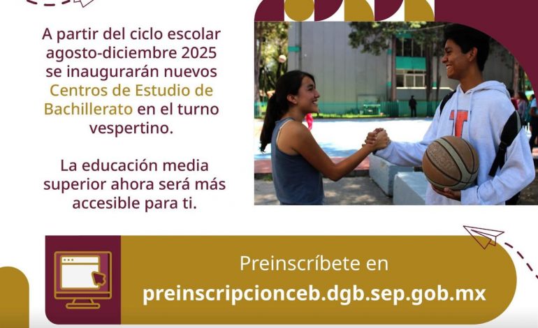 Iemsysem invita a jóvenes a inscribirse en nuevos bachilleratos en Morelia y Uruapan