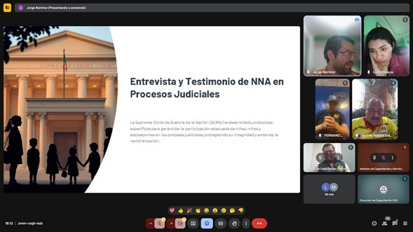 Capacita INCASEP a la Triada Investigadora en técnicas de interrogatorio y contrainterrogatorio a testigos especiales o protegidos