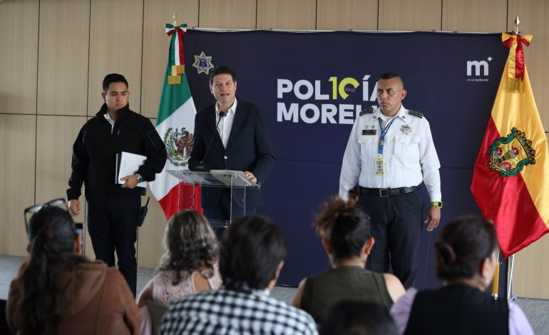 Anuncia Alfonso Martínez más policías, cámaras y C4 para Morelia