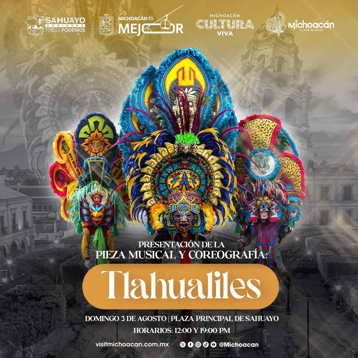 Michoacán estrenará la pieza musical oficial de los Tlahualiles: Sectur