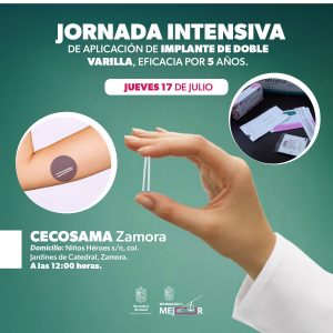 SSM ofrecerá implantes anticonceptivos gratuitos en Zamora