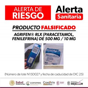 SSM emite alerta sanitaria por producto falsificado Agrifen