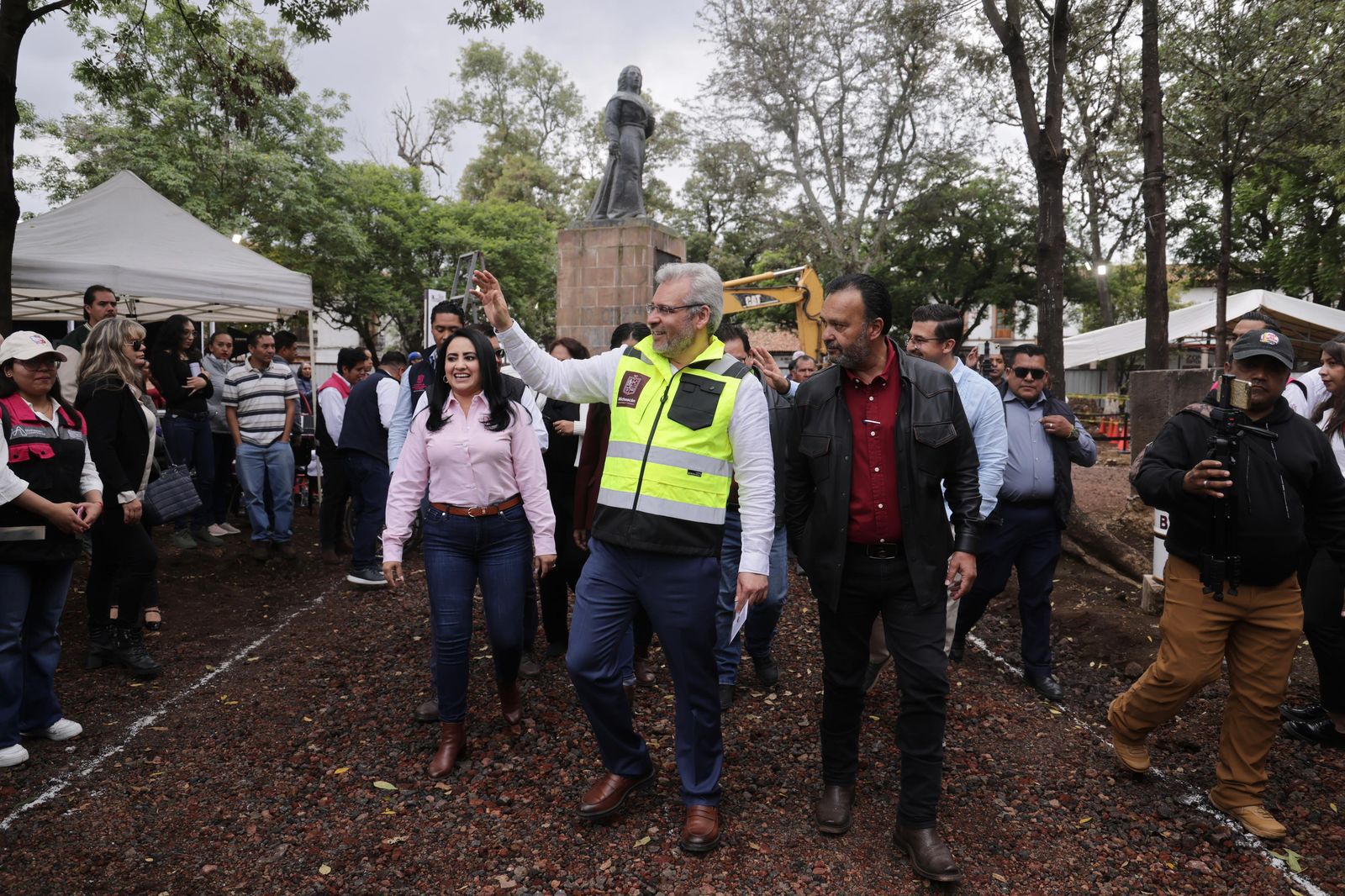 Obra en plaza Gertrudis Bocanegra conserva el encanto de Pátzcuaro: Bedolla