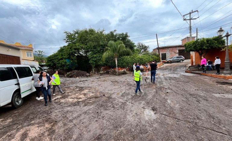 SSM implementa medidas sanitarias por inundación en Ecuandureo