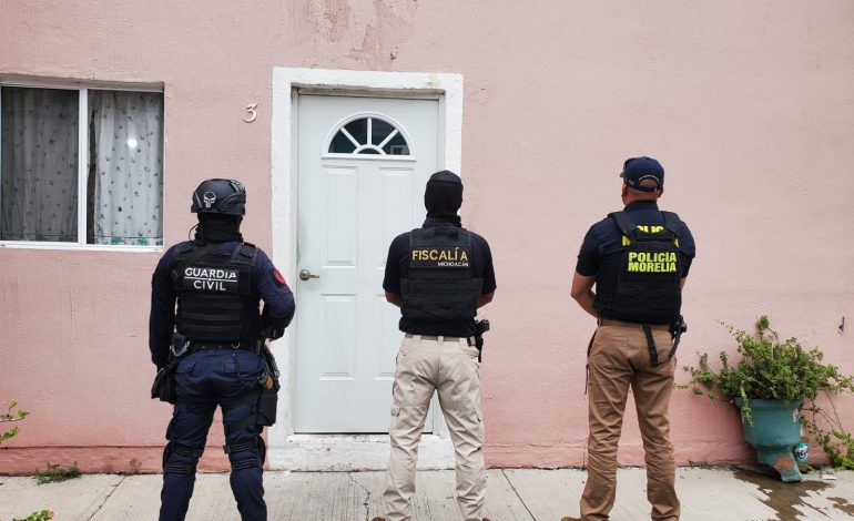 Durante cateo realizado en Morelia, Fiscalía General detiene a una persona por el delito de narcomenudeo
