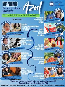Inauguran talleres y cursos de verano azul 2025