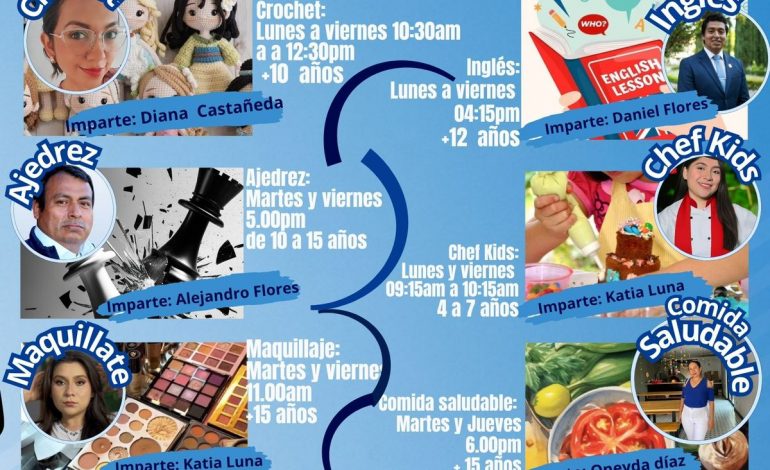 Inauguran talleres y cursos de verano azul 2025