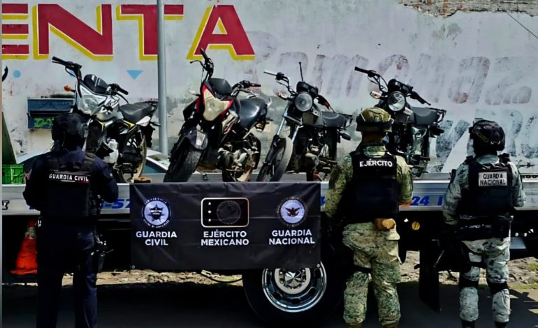 Durante un operativo fueron aseguradas cuatro motocicletas abandonadas