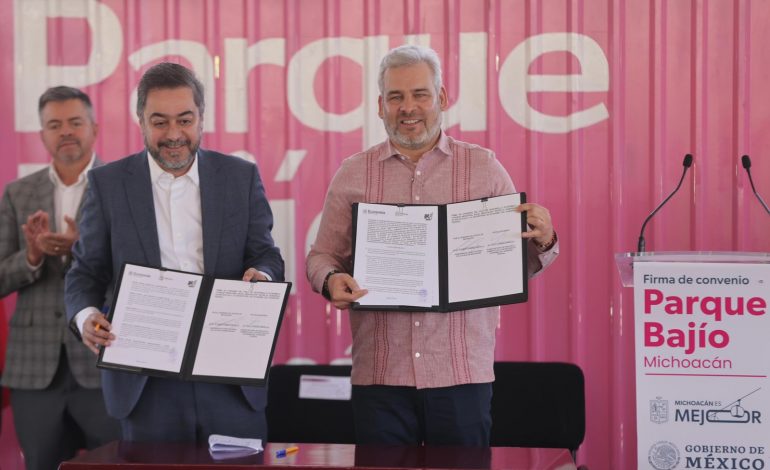 Firma Bedolla convenio para primer Polo de Desarrollo Económico para el Bienestar del país