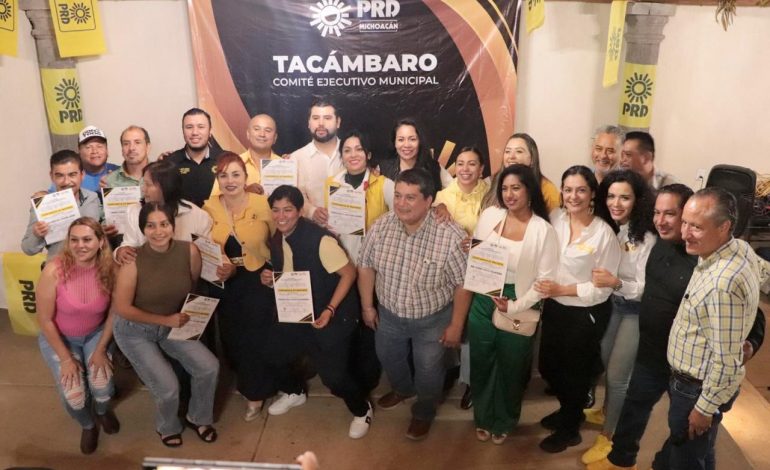 El PRD Michoacán se reorganiza en Tacámbaro y Ario de Rosales con respaldo a sus estructuras locales