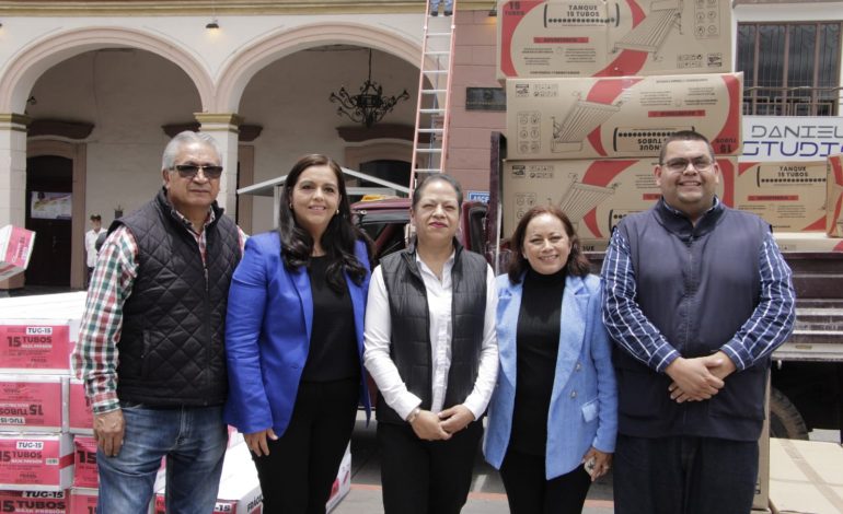 Diputada Tere Herrera entrega apoyos para vivienda digna en Hidalgo