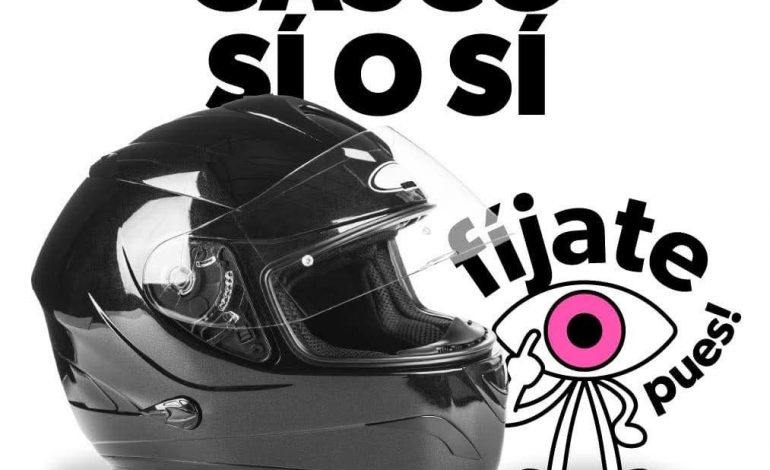 ¡Usar casco puede salvar tu vida! SSM llama a prevenir accidentes en moto