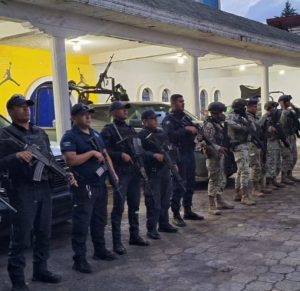 En Cherán, SSP y Defensa instalan Base de Operaciones Interinstitucionales (BOI).<br>