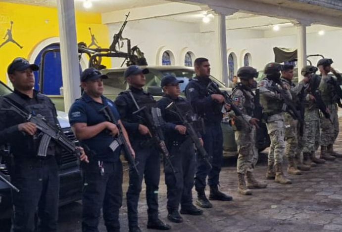 En Cherán, SSP y Defensa instalan Base de Operaciones Interinstitucionales (BOI).
