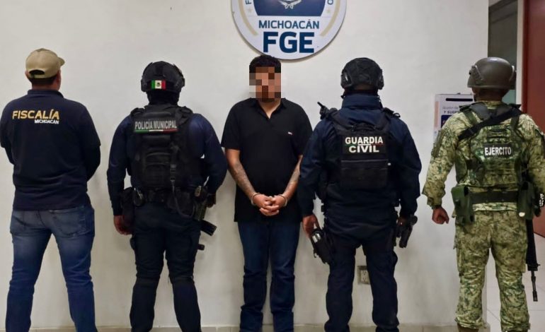SSP detiene a hombre con orden de aprehensión por homicidio en Zamora.
