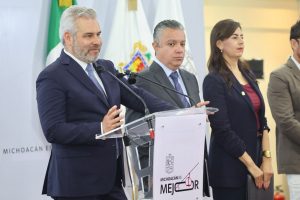 Retoma Federación modelo de Michoacán contra la extorsión: Bedolla.