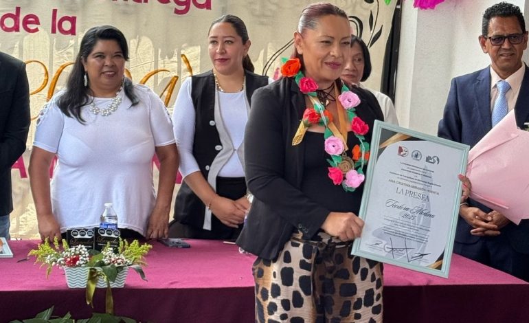 Ciudad Hidalgense es Reconocida con la Presea Teodora Medina 2025 por su Labor Ambiental.