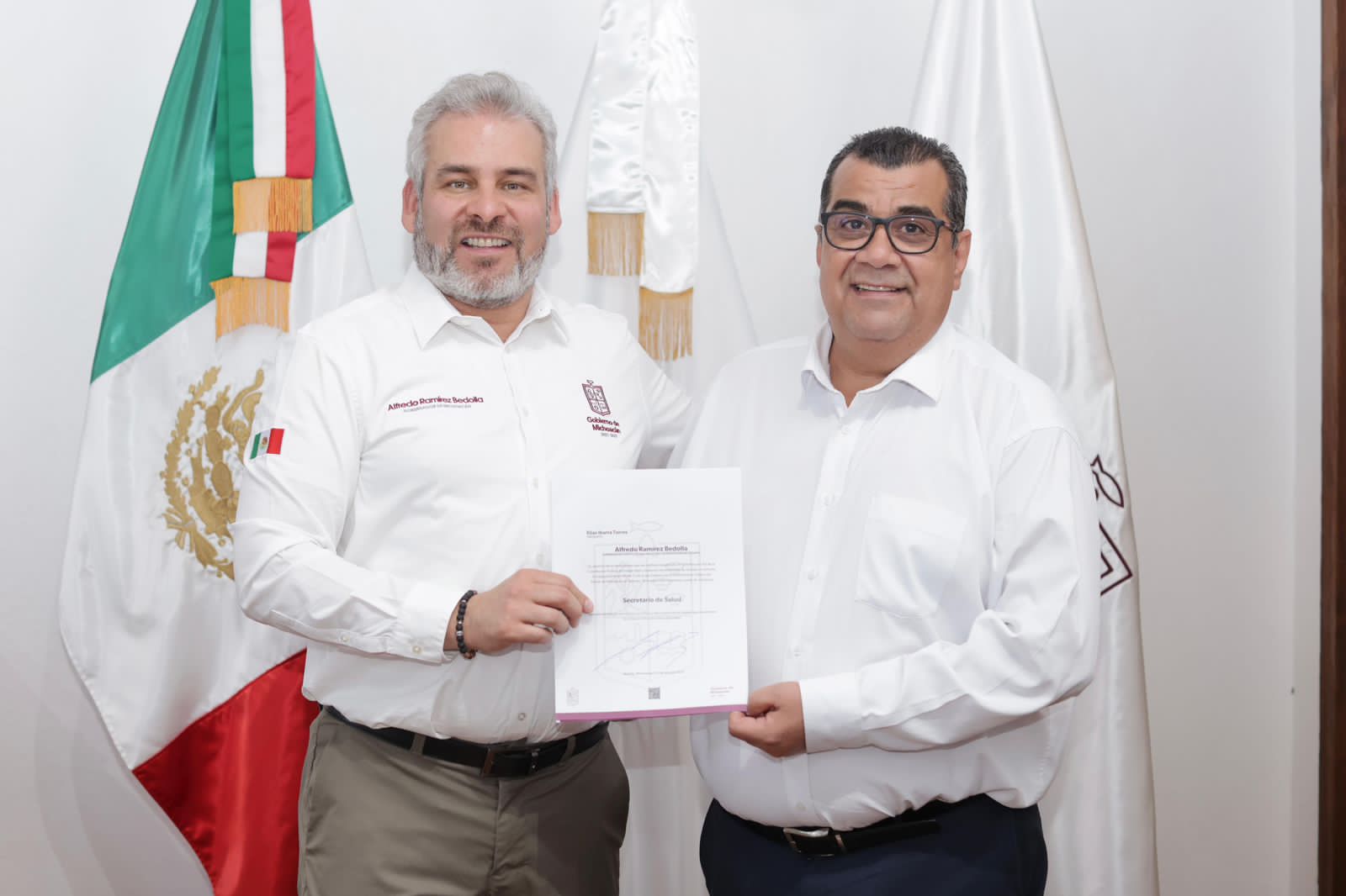 Nombra Bedolla a Elías Ibarra como secretario de Salud.